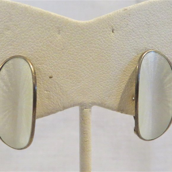 NORWAY David Anderson Sterling Enamel Earrings - Picture 2 of 4